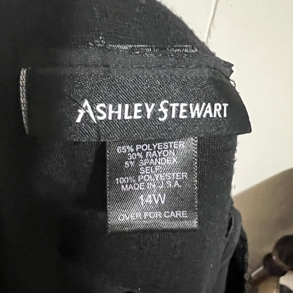 Ashley Stewart size 14 1x black sequin stretch mini skirt back zipper - Picture 2 of 5